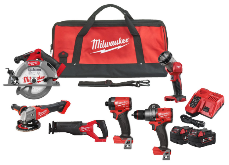 Zestaw Milwaukee M18 Zakrętarka.png