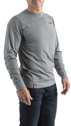 Milwaukee t-shirt długi rękaw szar 3.png