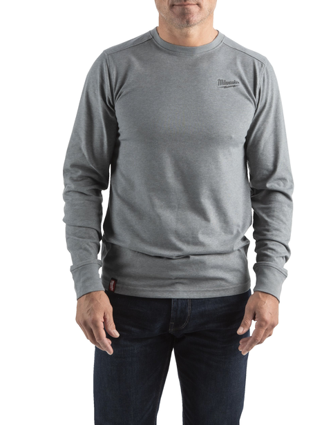 Milwaukee t-shirt długi rękaw szar.png
